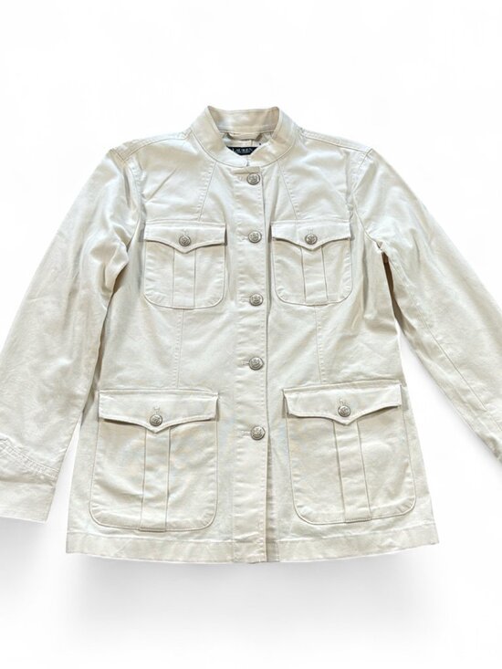 Lauren Ralph Lauren Jackets & Blazers - Lauren Ralph Lauren Safari Jacket Womens 8 Tan Field Military Cotton